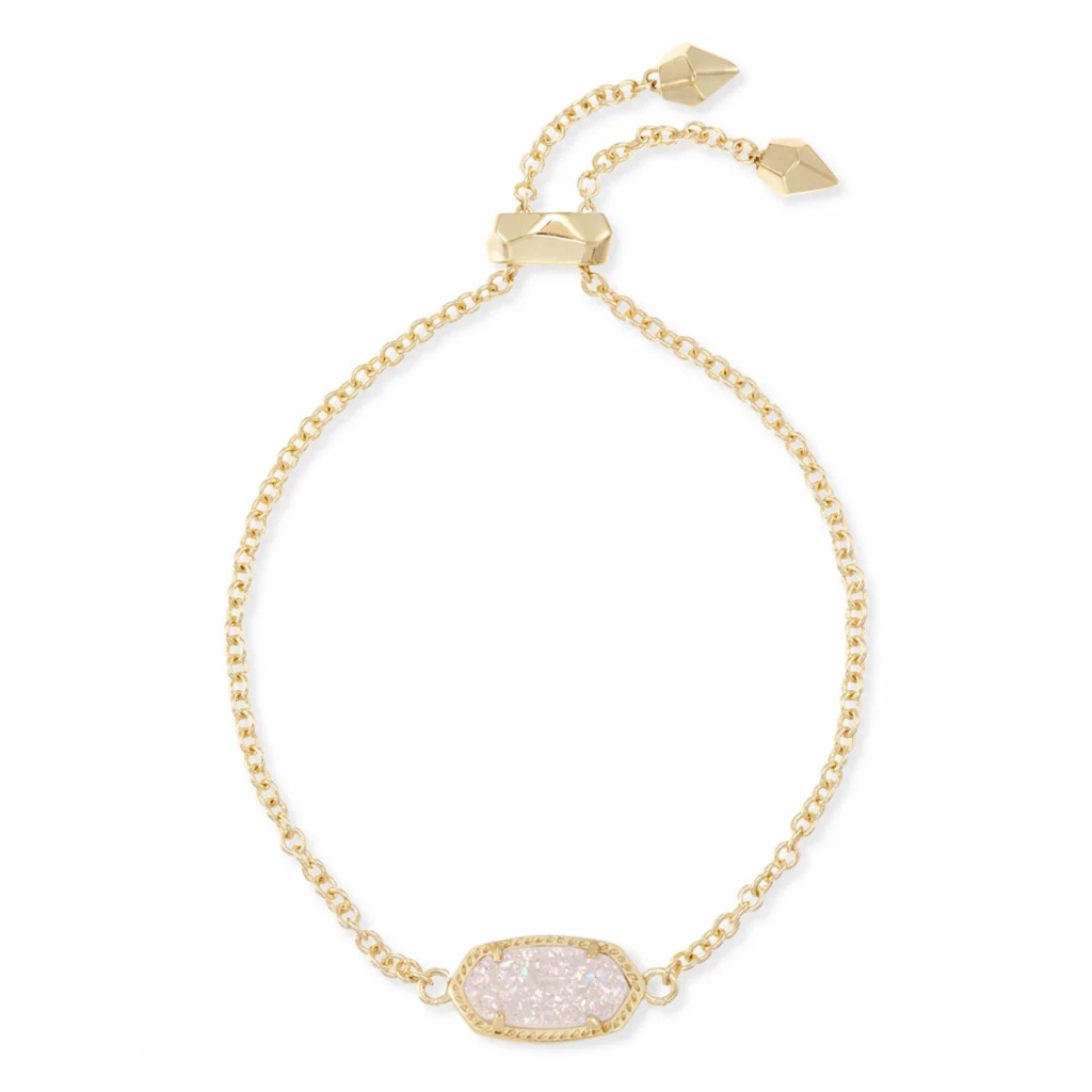 Kendra Scott Gold Elaina Iridescent Drusy Adjustable Bracelet